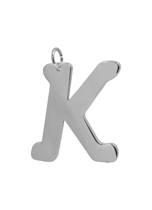Convex - Pingente Aço Letra K Dourado