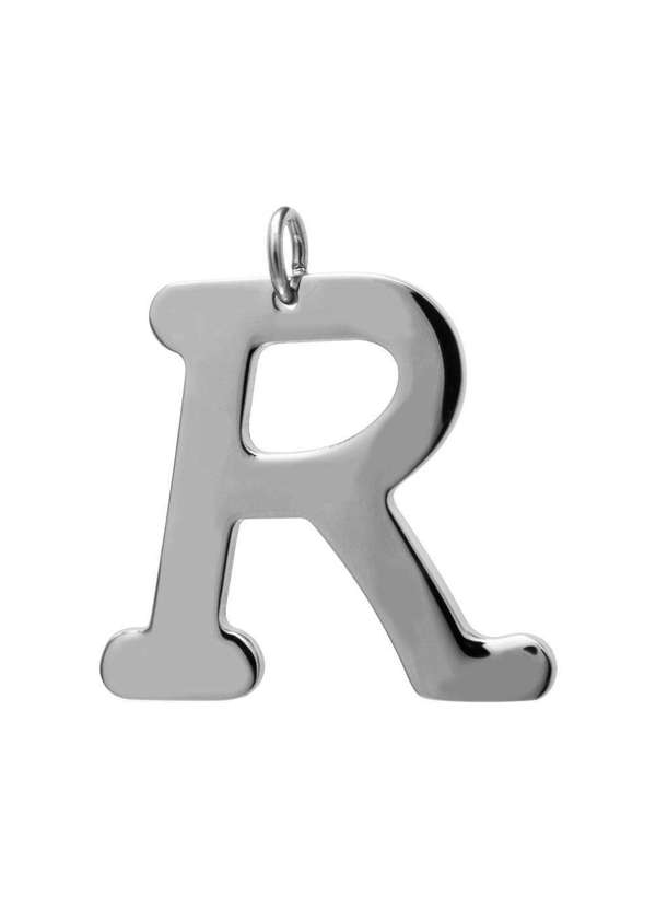 Convex - Pingente Aço Letra R Dourado