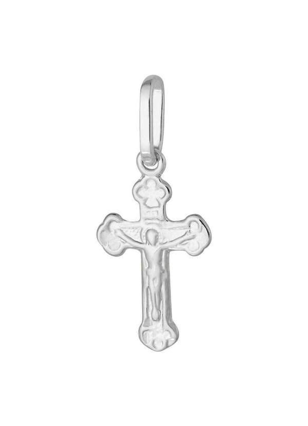 Convex - Pingente de Prata Cruz Small 19x9mm Prata