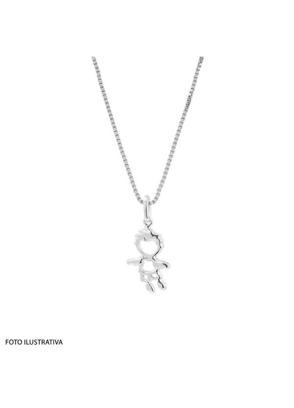 Convex - Pingente Prata Menino 18x10mm Prata 2