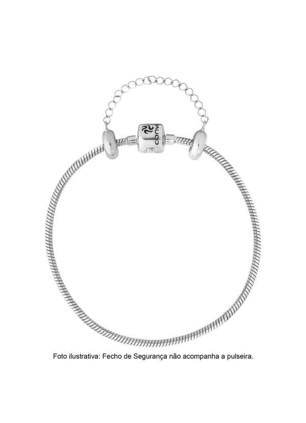 Convex - Pulseira Prata para Berloque Link Adulto com Resina 15cm Prata 2