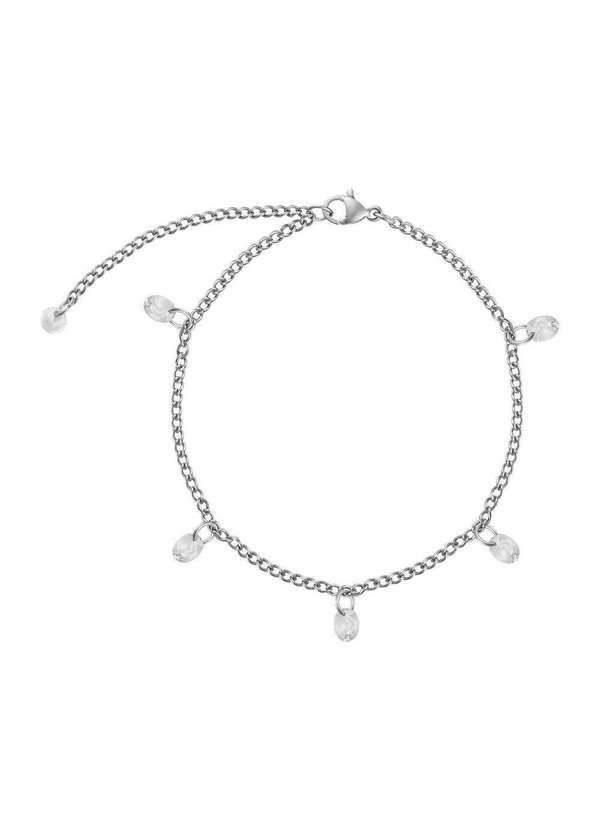 Convex - Pulseira Aço Glam Groumet Ponto de Luz 5mm 21cm Prata