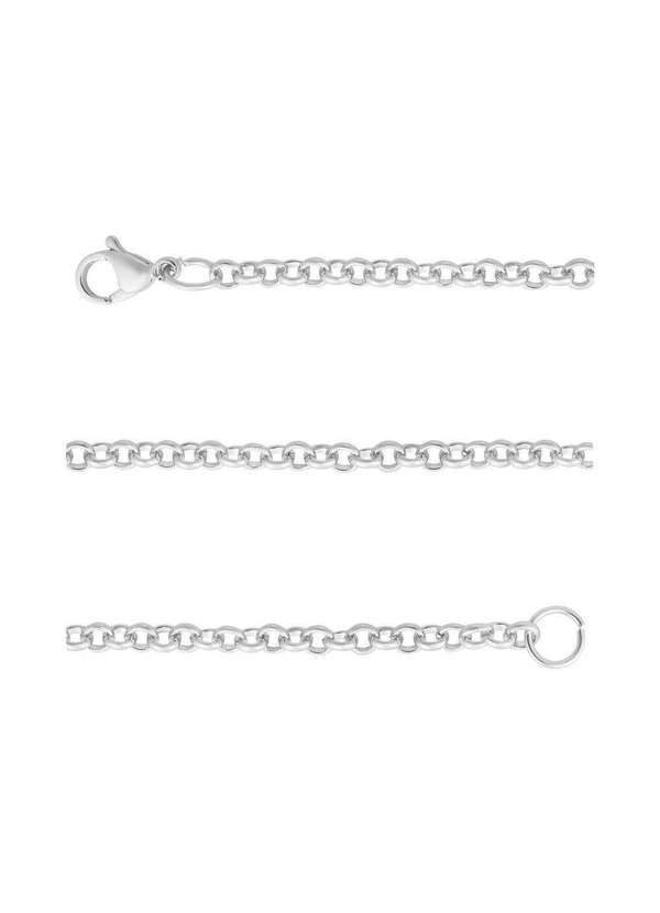 Convex - Pulseira Aço Portuguesa 3.25mm 21cm Prata