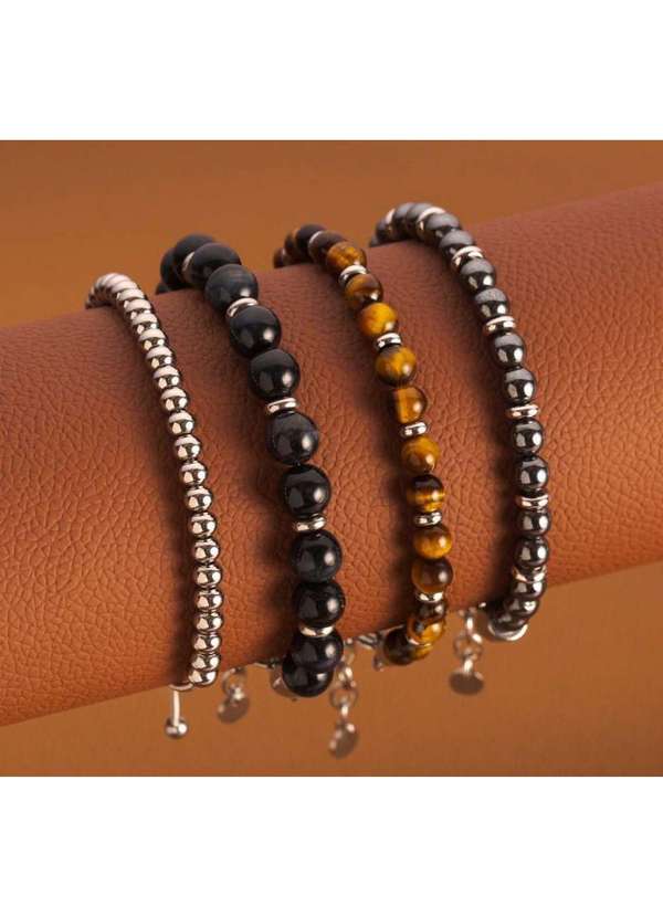 Convex - Pulseira Nordic Aislin Aço 6mm 17cm a 22cm Ajustável Prata 2