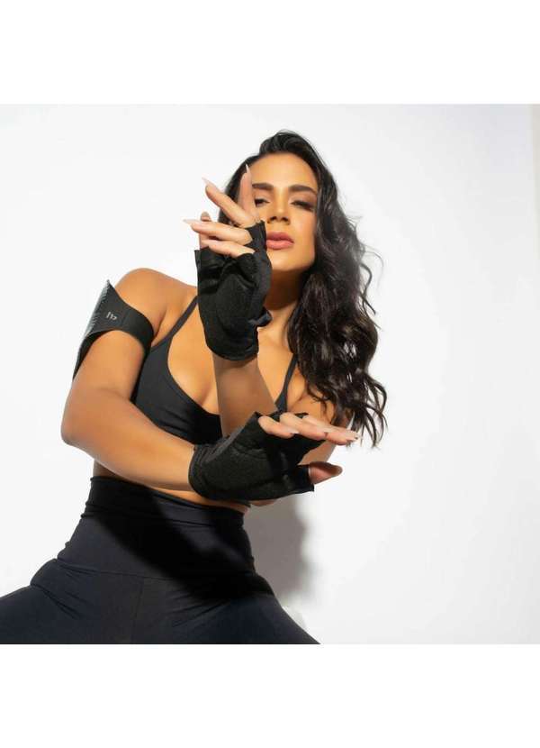 Honey Be - Luva Lycra Feminina Lv047 Preto 2