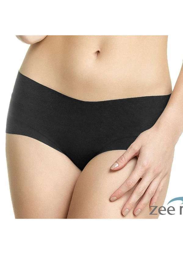 Honey Be - Calcinha Boxer Cotton Preta Ca103 Preto