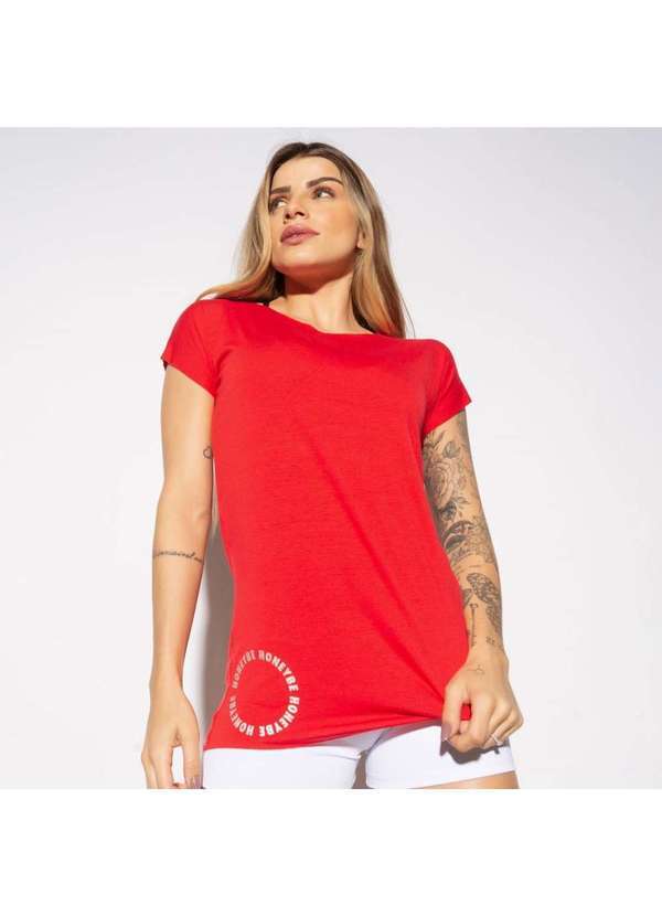 Honey Be - Blusa Fitness Vermelha Honeybe Bl454 Vermelho