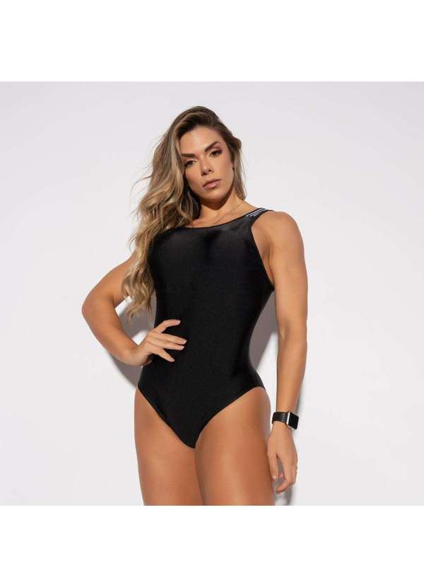 Honey Be - Body Preto Elástico com Bojo By162 Preto 3