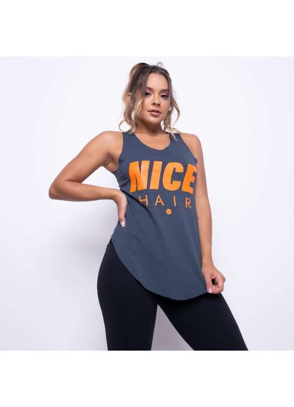 Honey Be - Camiseta Fitness Viscolycra Hair Cinza Ct416 Cinza