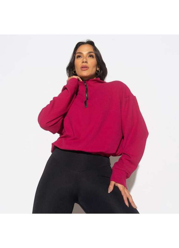 Honey Be - Jaqueta Bomber Fitness Vinho Cs100 Roxo