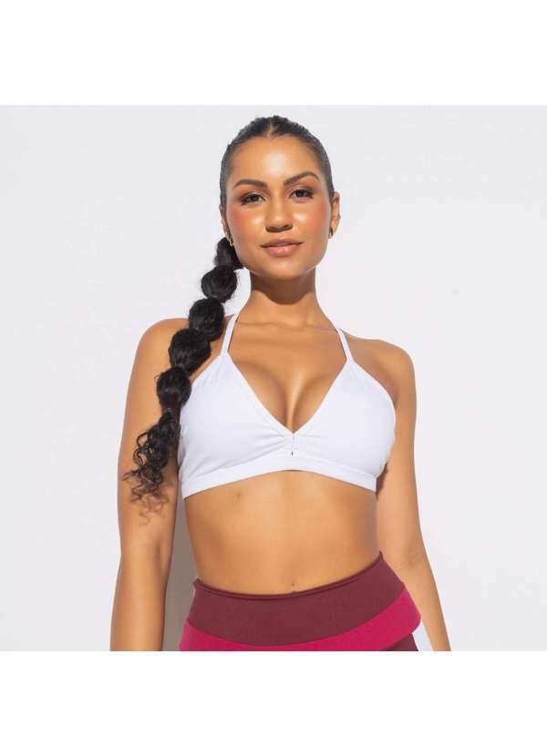 Honey Be - Top Fitness Alcinha Branco Tp1370 Branco
