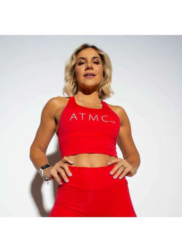 Honey Be - Top Fitness Duplo Atomic Vermelho Tp1075 Vermelho