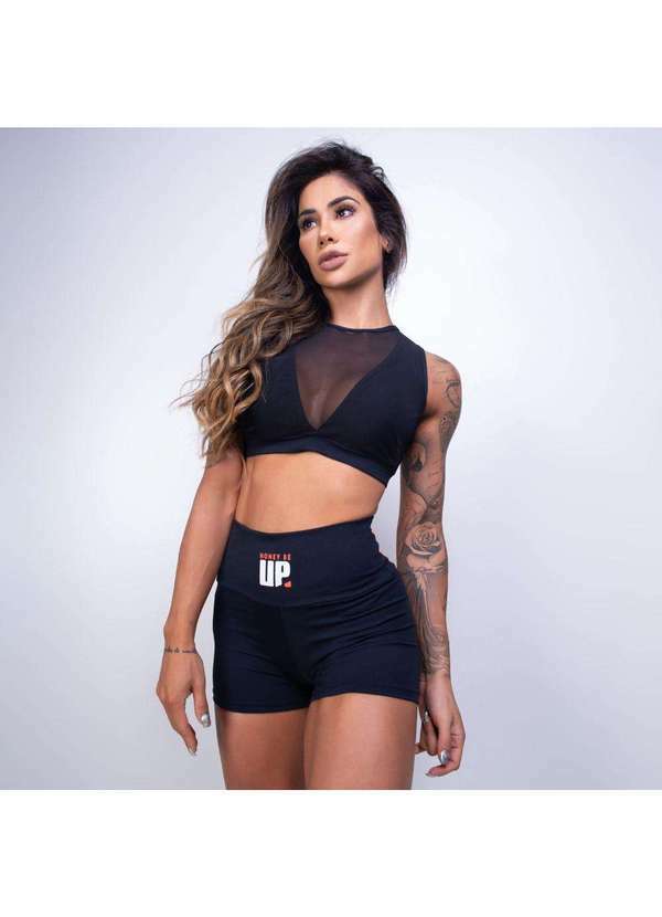 Honey Be - Top Fitness Honey Be Up Preto Tp514 Preto