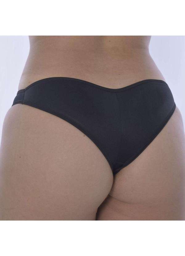 Honey Be - Calcinha Preta com Enchimento Modelador no Bumbum Ca052 Preto