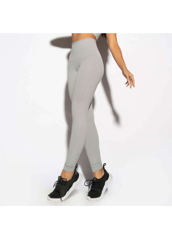 Honey Be - Legging Cintura Alta Cinza Honey Performance Lg1680 Cinza