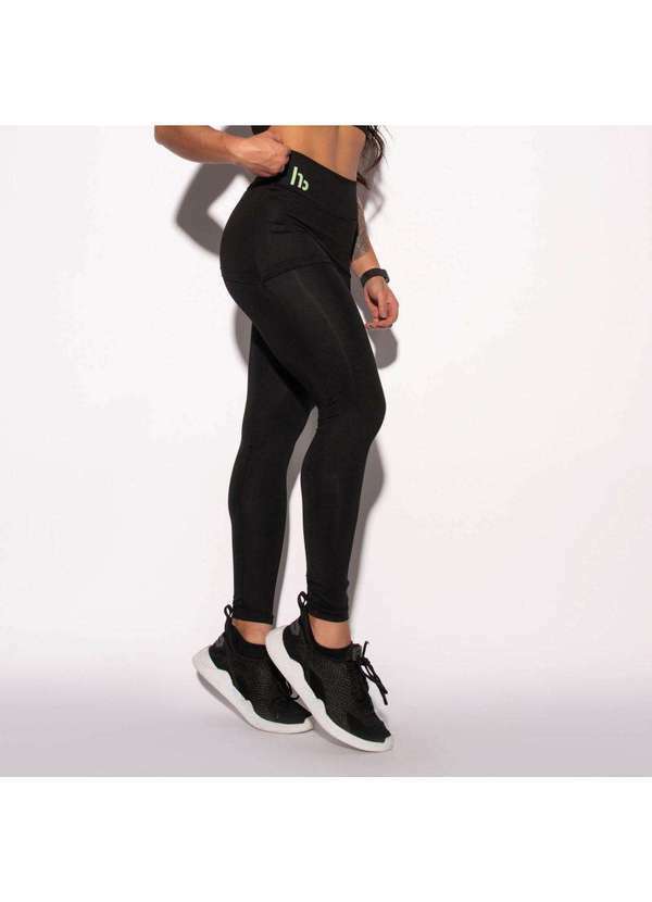 Honey Be - Legging com Saia Fitness Preta Hb Lg1497 Preto