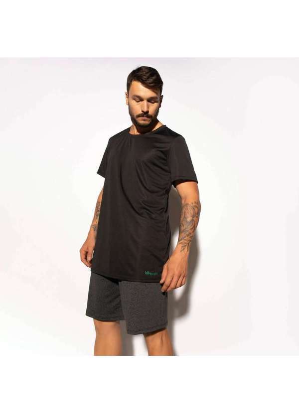 Honey Be - Camisa Fitness Preta Dry Tech Cm212 Preto
