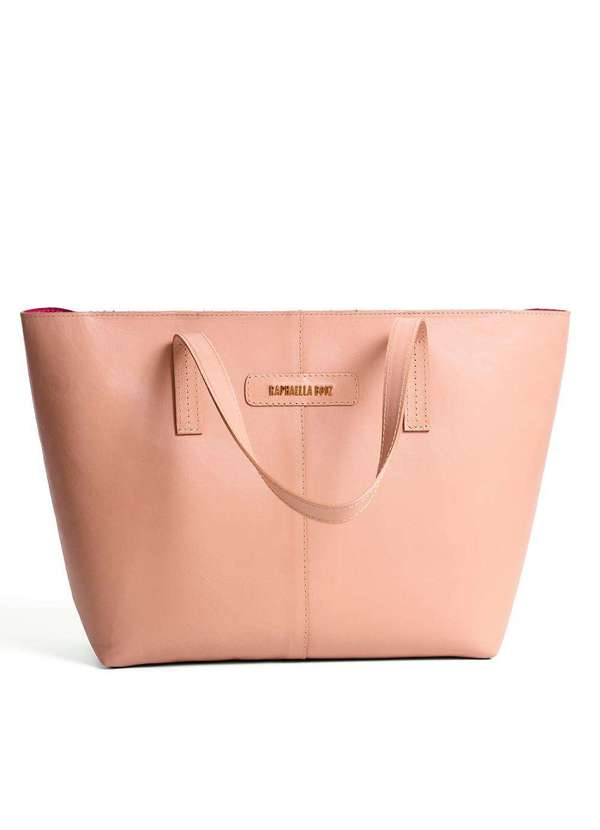 Raphaella Booz - Bolsa Shopper Grande Couro Bege Floater Plush