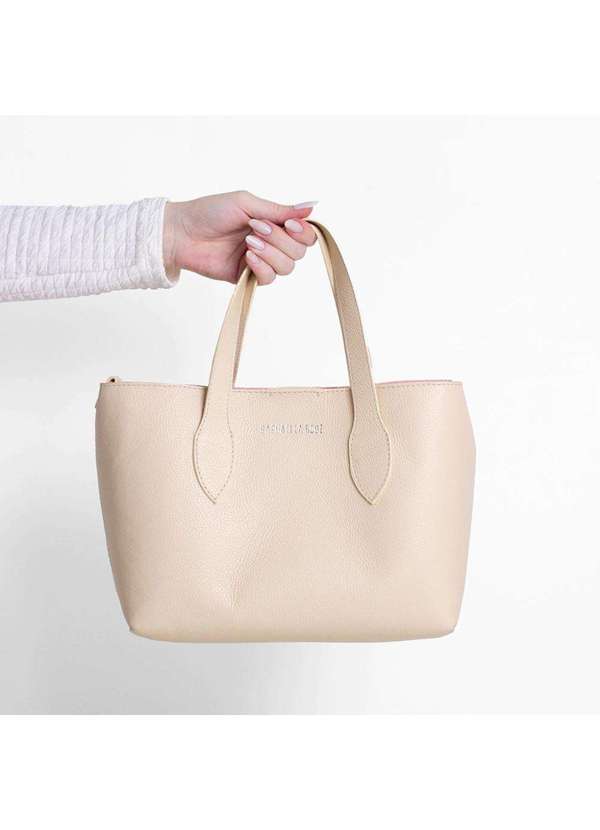 Raphaella Booz - Bolsa Shopper Média Couro Couro Floater Duna