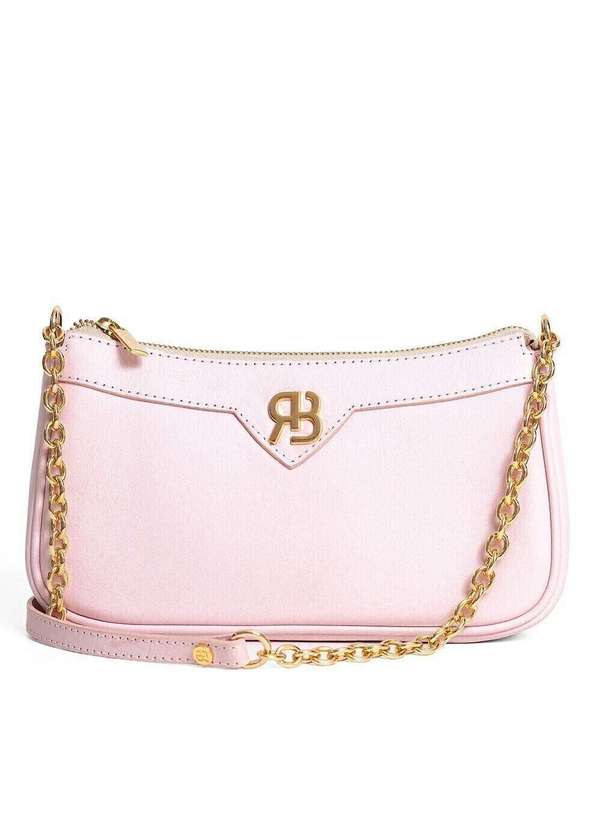 Raphaella Booz - Bolsa Tiracolo Essencial Pequena Couro Couro Glove Nude