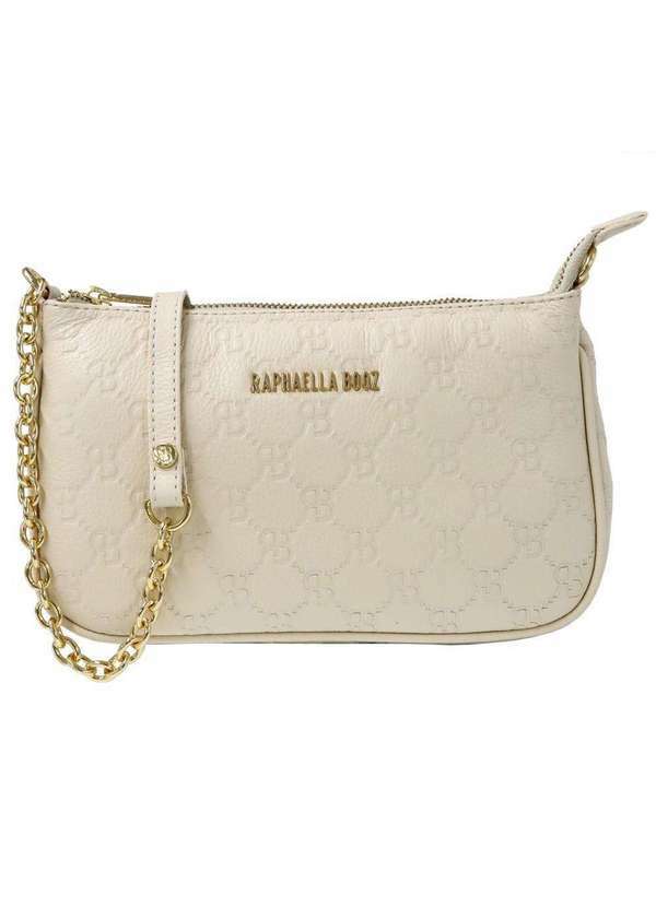 Raphaella Booz - Bolsa Tiracolo Pequena Couro Couro Floater Duna