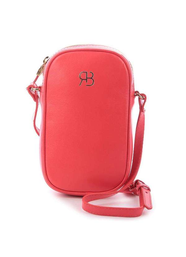 Raphaella Booz - Bolsa Tiracolo Pequena Couro Couro Orange