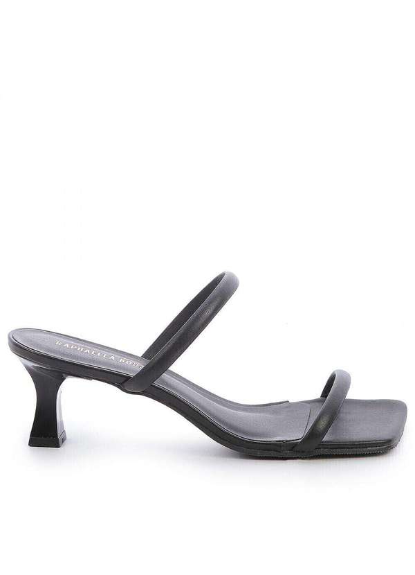 Raphaella Booz - Mule Salto Médio Napa Preto