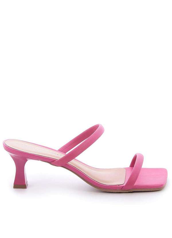 Raphaella Booz - Mule Salto Médio Napa Pink