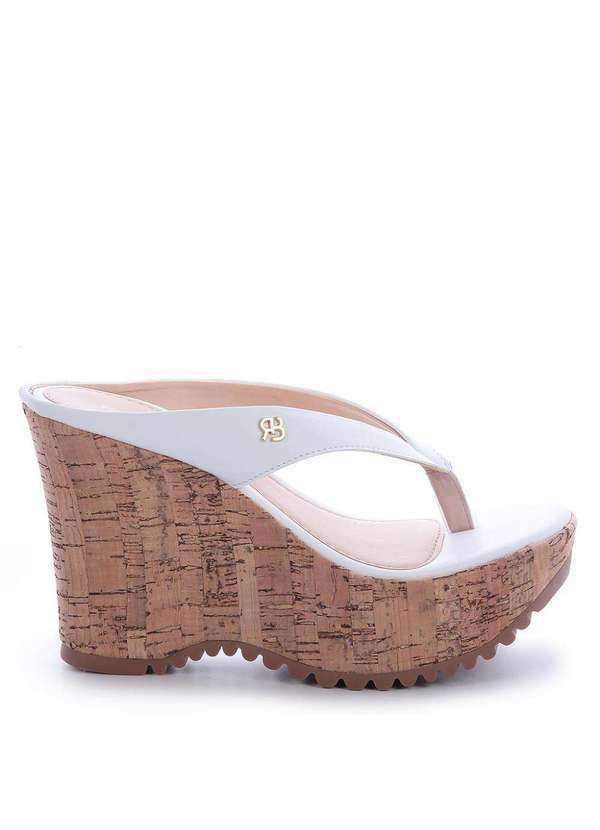 Raphaella Booz - Tamanco Mule Plataforma Napa Branco