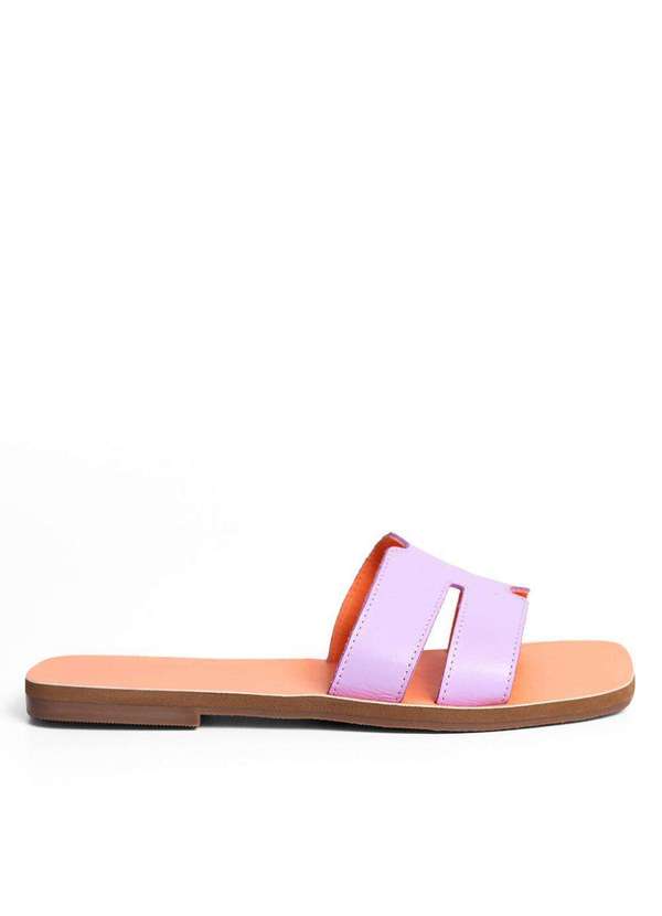 Raphaella Booz - Rasteira H Couro Napa Firenze Glace/Sunset