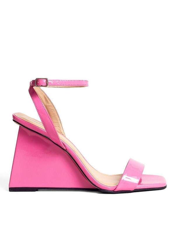 Raphaella Booz - Sandália Anabela Verniz Verniz Nebula