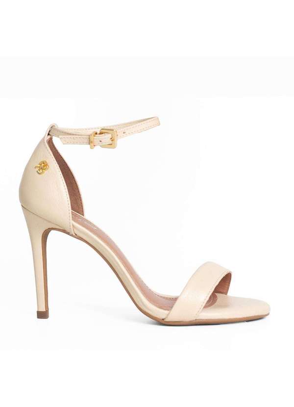 Raphaella Booz - Sandália Laura Couro Couro Chantily