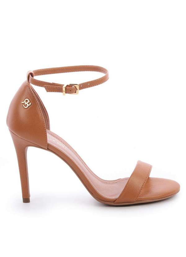 Raphaella Booz - Sandália Laura Couro Couro Camel