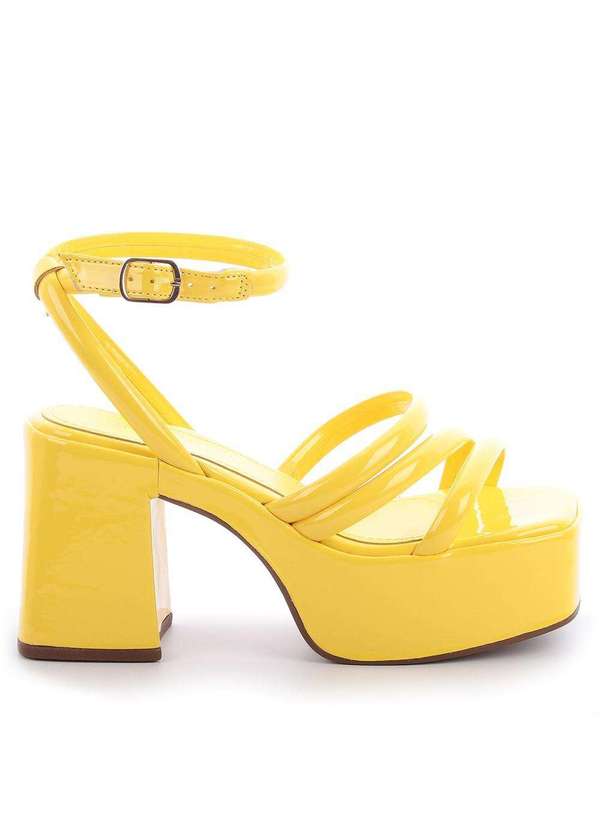 Raphaella Booz - Sandália Plataforma Verniz Verniz Celandine