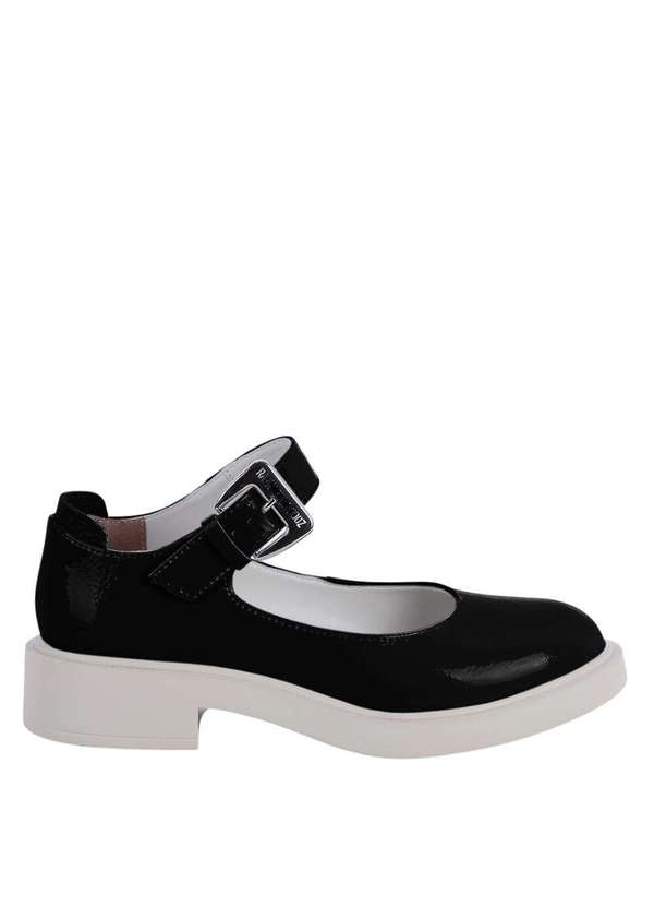 Raphaella Booz - Sapatilha Boneca Verniz Verniz Show Preto/Sola Off