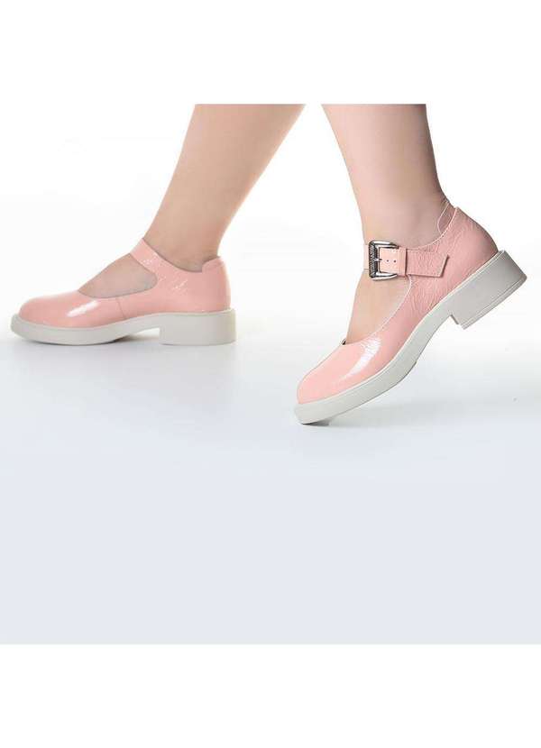 Raphaella Booz - Sapatilha Boneca Verniz Verniz Show Pessego 5