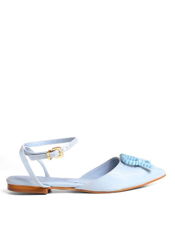 Raphaella Booz - Sapatilha Rb Couro Verniz Show Aqua