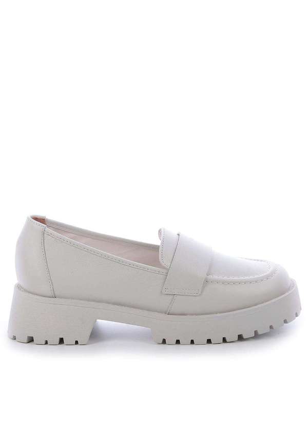 Raphaella Booz - Mocassim Tratorado Branco Firenze Off White