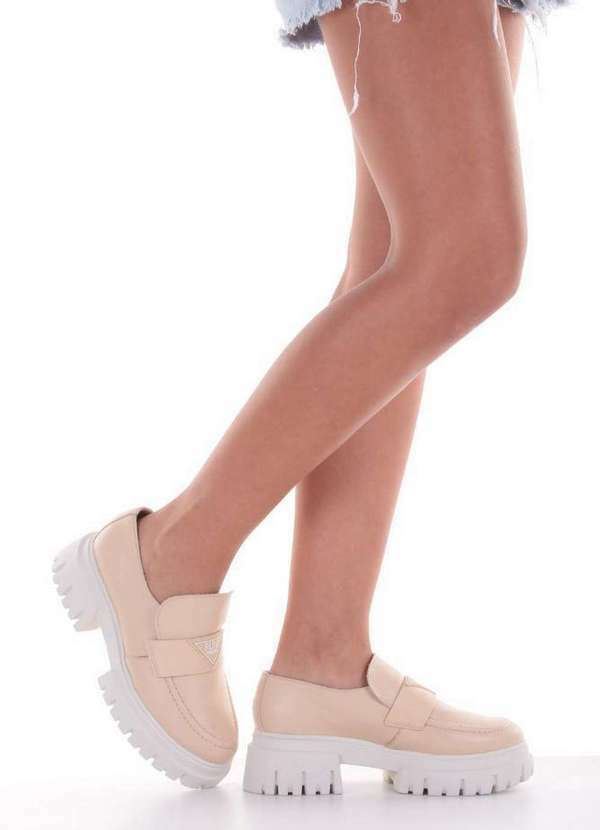 Raphaella Booz - Mocassim Tratorado Couro Napa Grease Nata/Sola Off 4