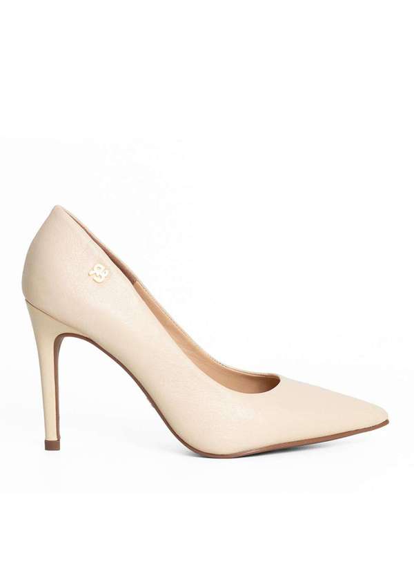 Raphaella Booz - Scarpin Salto Alto Couro Couro Glove Preto