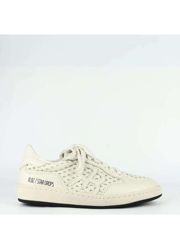Raphaella Booz - Tênis Rlbz Star Drops Couro Couro Glove Off White