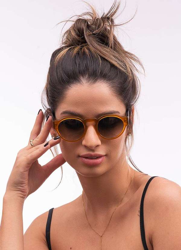Areia Branca - Oculos de Sol Areia Branca Zurique Ambar Laranja 3