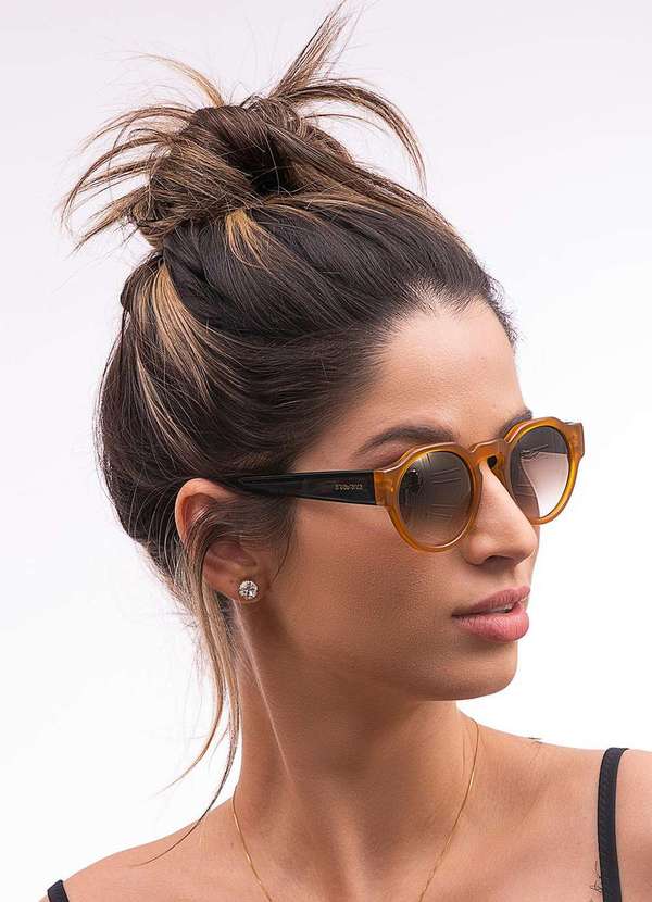 Areia Branca - Oculos de Sol Areia Branca Zurique Ambar Laranja 5