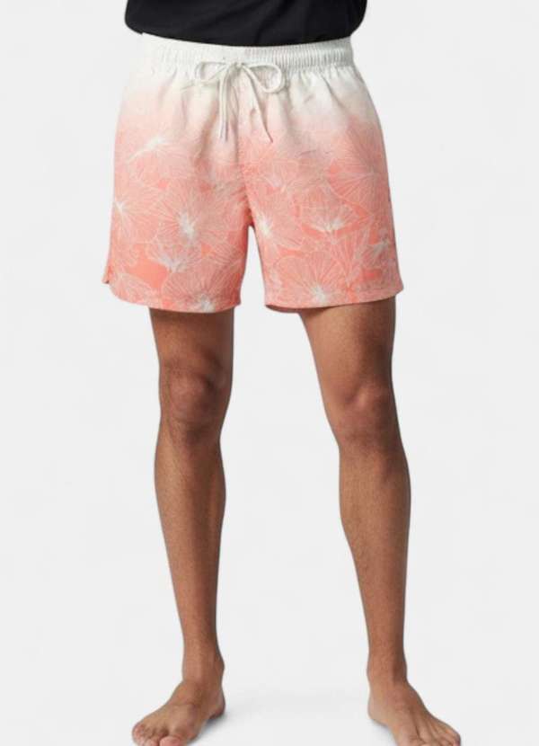 Areia Branca - Shorts Areia Branca Yacht Resort Hibisco Rosa