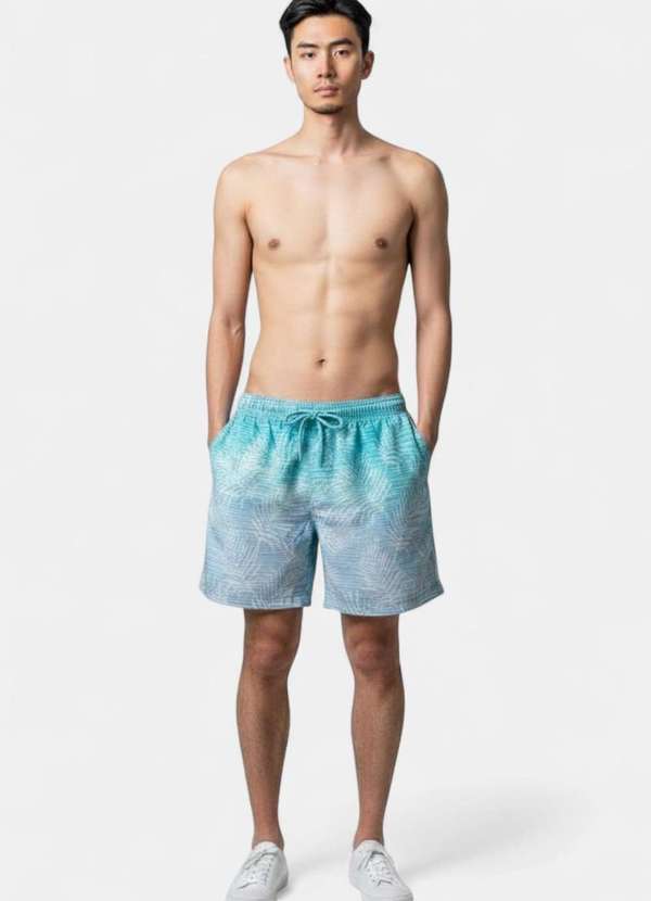 Areia Branca - Shorts Areia Branca Yacht Resort Palmeira Azul 3