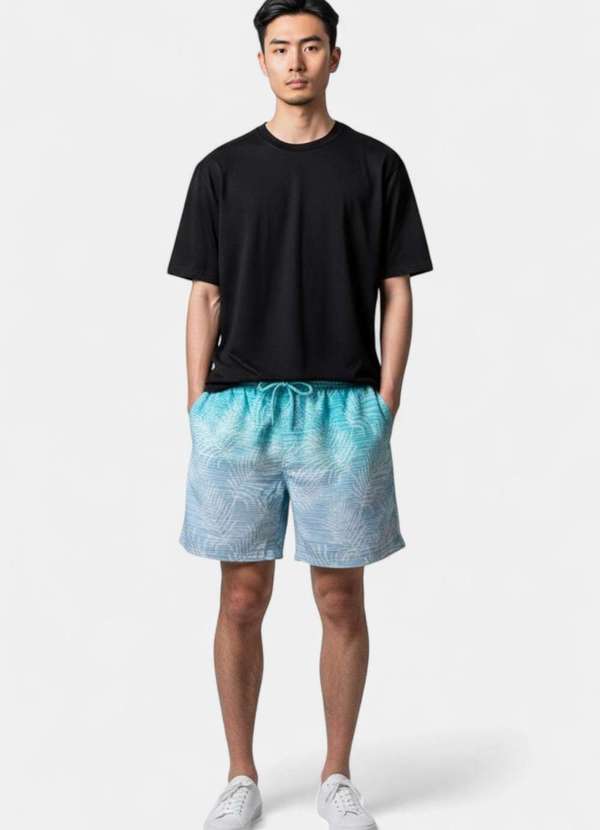 Areia Branca - Shorts Areia Branca Yacht Resort Palmeira Azul 6