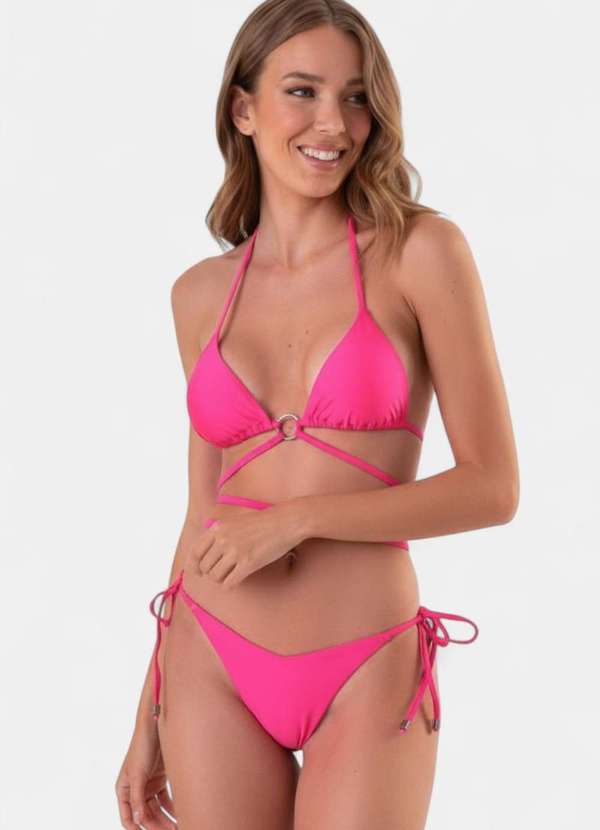 Areia Branca - Biquini Areia Branca Baly Argola Rosa