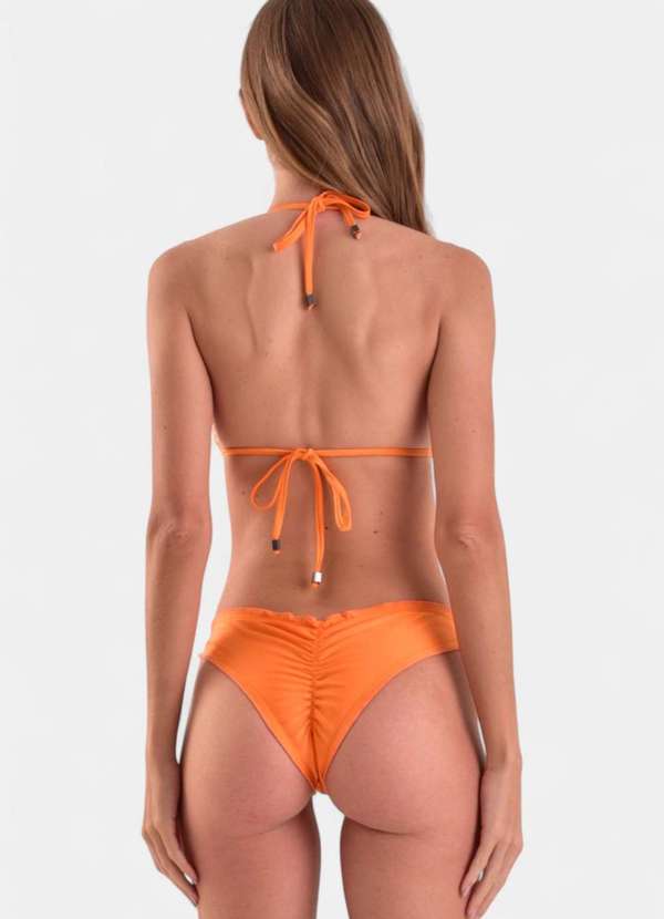 Areia Branca - Biquini Areia Branca Baly Cortininha Ripple Laranja 2