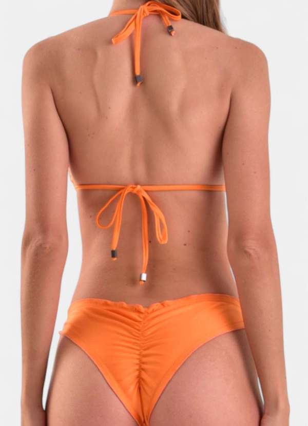 Areia Branca - Biquini Areia Branca Baly Cortininha Ripple Laranja 4