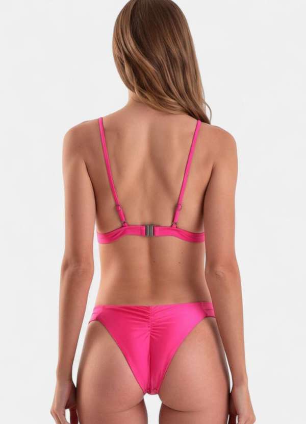 Areia Branca - Biquini Areia Branca Baly Frente Unica Rosa 2